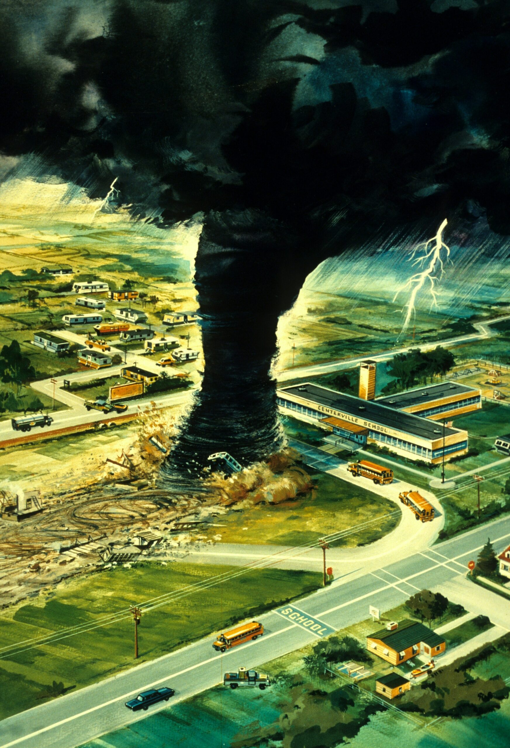 dark tornado illustration